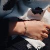 New Arrival ❤️ HEFANG Jewelry Cute Little Tiger Love Red String Bracelet ✨ Wearing Effect Image