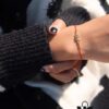 New Arrival ❤️ HEFANG Jewelry Cute Little Tiger Love Red String Bracelet ✨ Wearing Effect Image