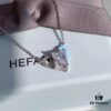 6930034812f62673a6faad44 HeFang Jewelry Official New Arrival Barbie 'Ice Blue Sweetheart' Necklace, Heart-shaped Mini Ice Crystal Elegant Collar Chain