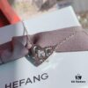 6930034d12f62673a6faad50 HeFang Jewelry Official New Arrival Barbie 'Ice Blue Sweetheart' Necklace, Heart-shaped Mini Ice Crystal Elegant Collar Chain