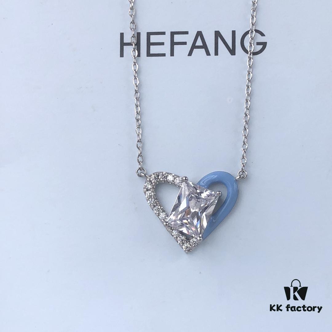 6930036312f62673a6faad76 HEFANG Barbie Ice Blue Sweetheart Collarbone Necklace