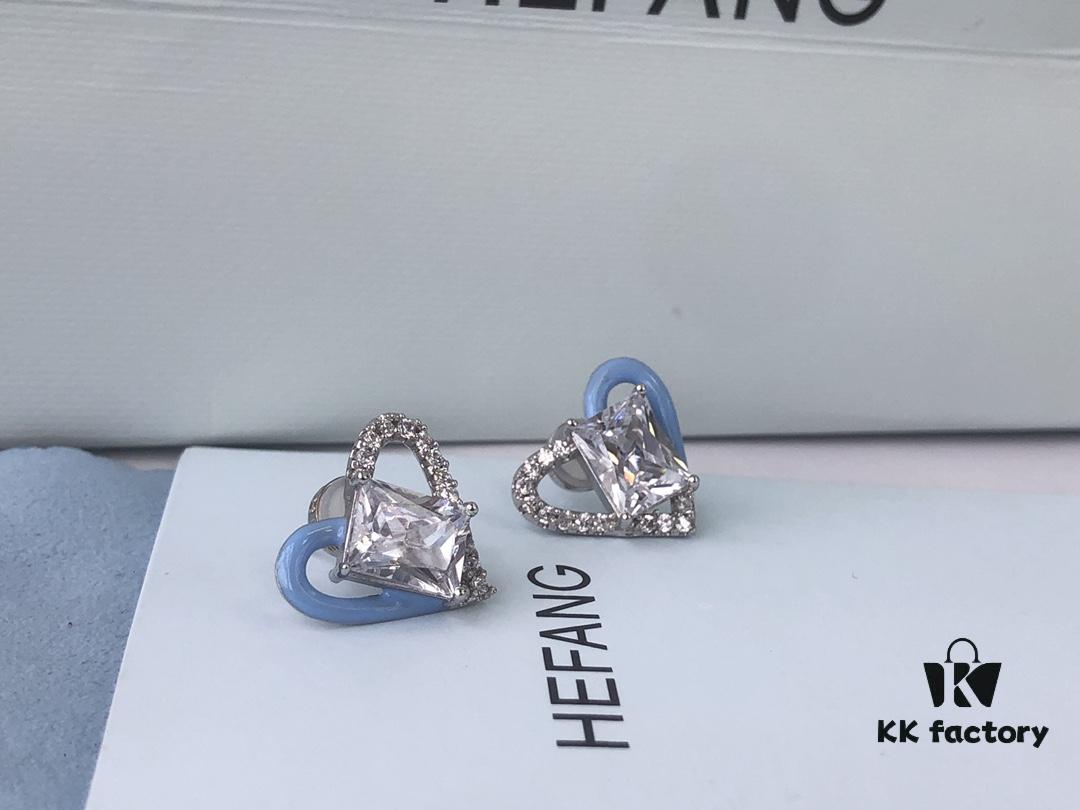 6930036712f62673a6faad80 HEFANG Barbie Sweetheart Earrings in Blue