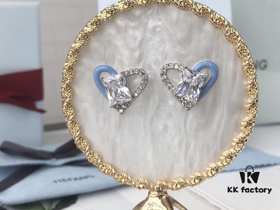 6930036712f62673a6faad82 HEFANG Barbie Sweetheart Earrings in Blue