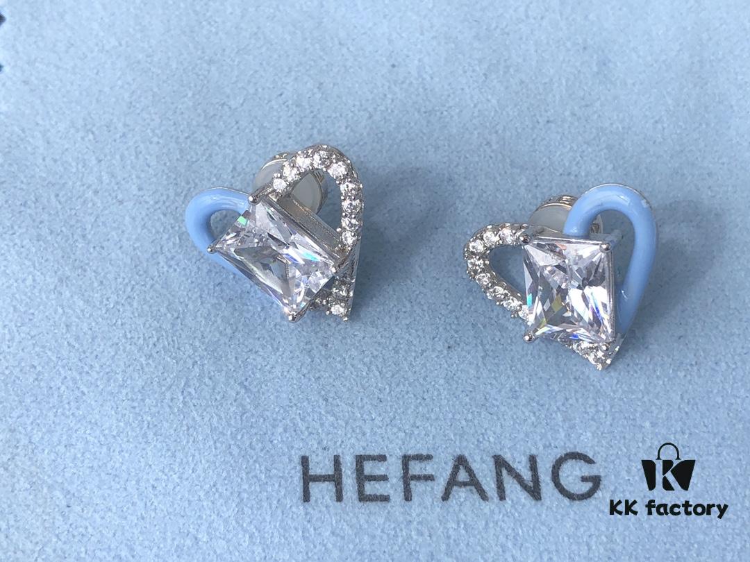 6930036a12f62673a6faad88 HEFANG Barbie Sweetheart Earrings in Blue