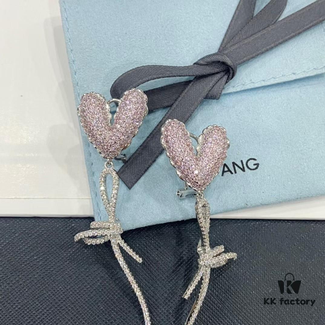 6930036b12f62673a6faad8b Hexfang New Arrival Pink Heart Confession Balloon Stud Earrings