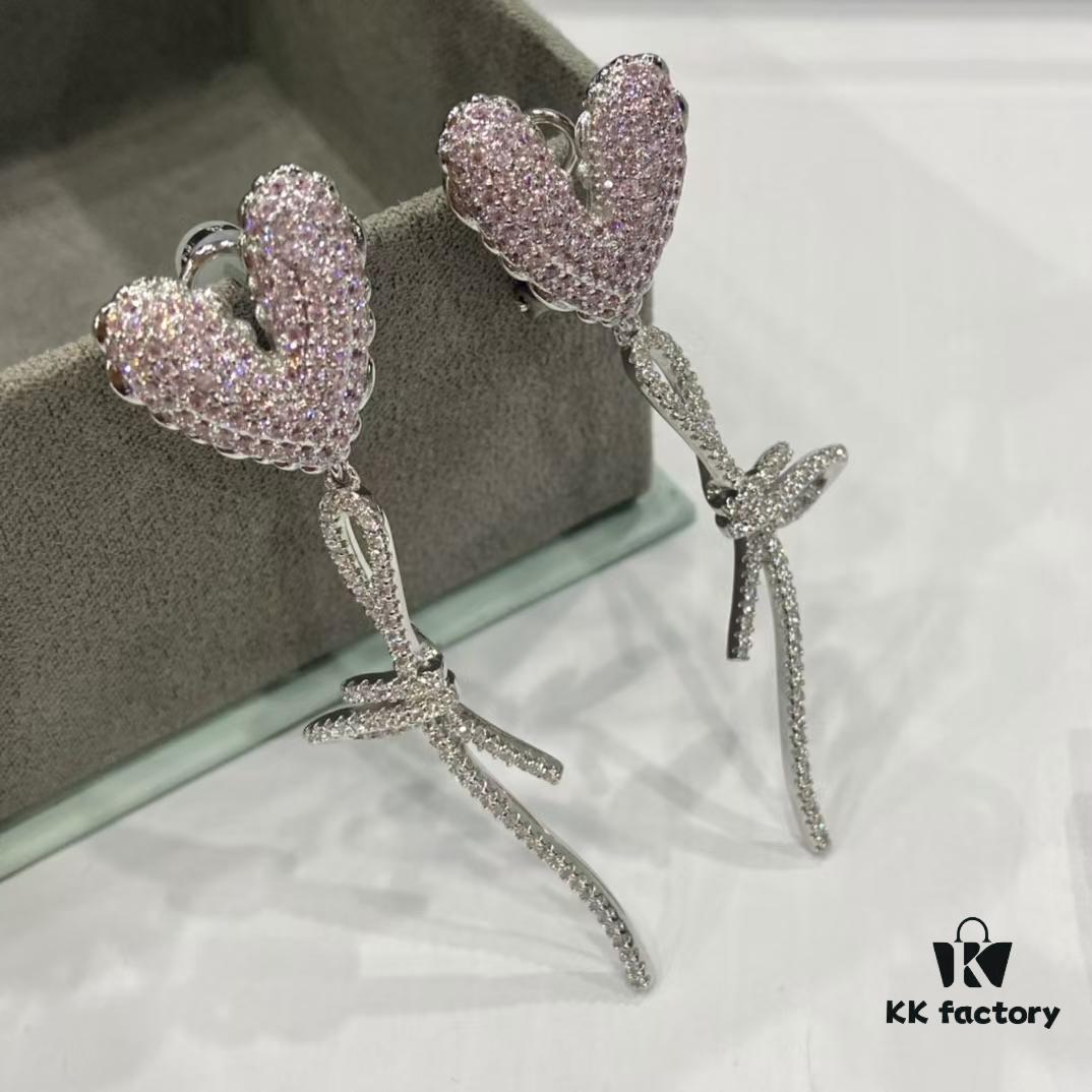 6930036c12f62673a6faad8c Hexfang New Arrival Pink Heart Confession Balloon Stud Earrings