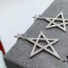 6930037112f62673a6faad97 NAZA Same Style HEFANG Jewelry Hollow-out Five-pointed Star Earrings, S925 Silver with 3A Zircon Set in White Gold Plated Finish