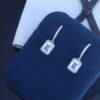 Elegant Aurora Stone Pendant with Sky Blue Low-Temperature Enamel and Micro-Paved Zirconia
