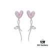 6930038512f62673a6faadbd Hexfang New Arrival Pink Heart Confession Balloon Stud Earrings