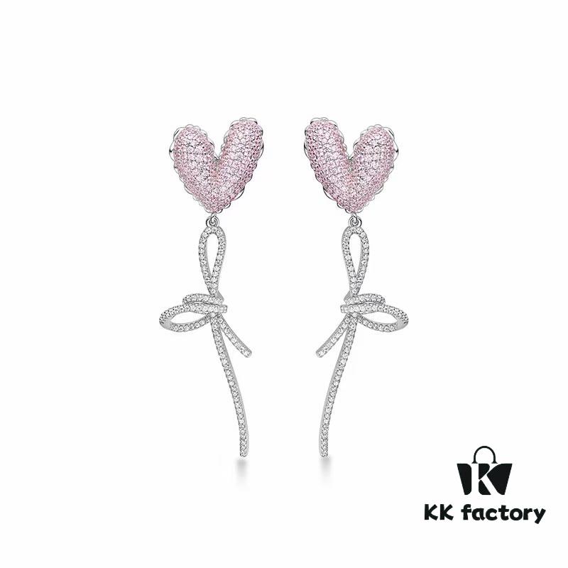 6930038512f62673a6faadbd Hexfang New Arrival Pink Heart Confession Balloon Stud Earrings