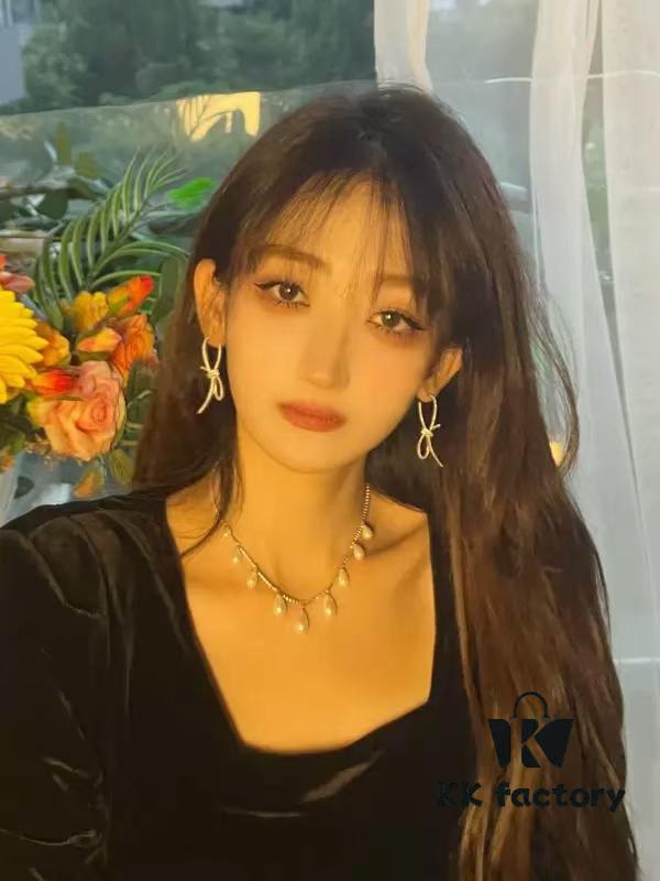 HEFANG Jewelry Ribbon Bow Earrings
