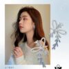 6930039512f62673a6faadd4 HEFANG Jewelry Ribbon First Snow Earrings, Same Style as Zhou Jieqiong