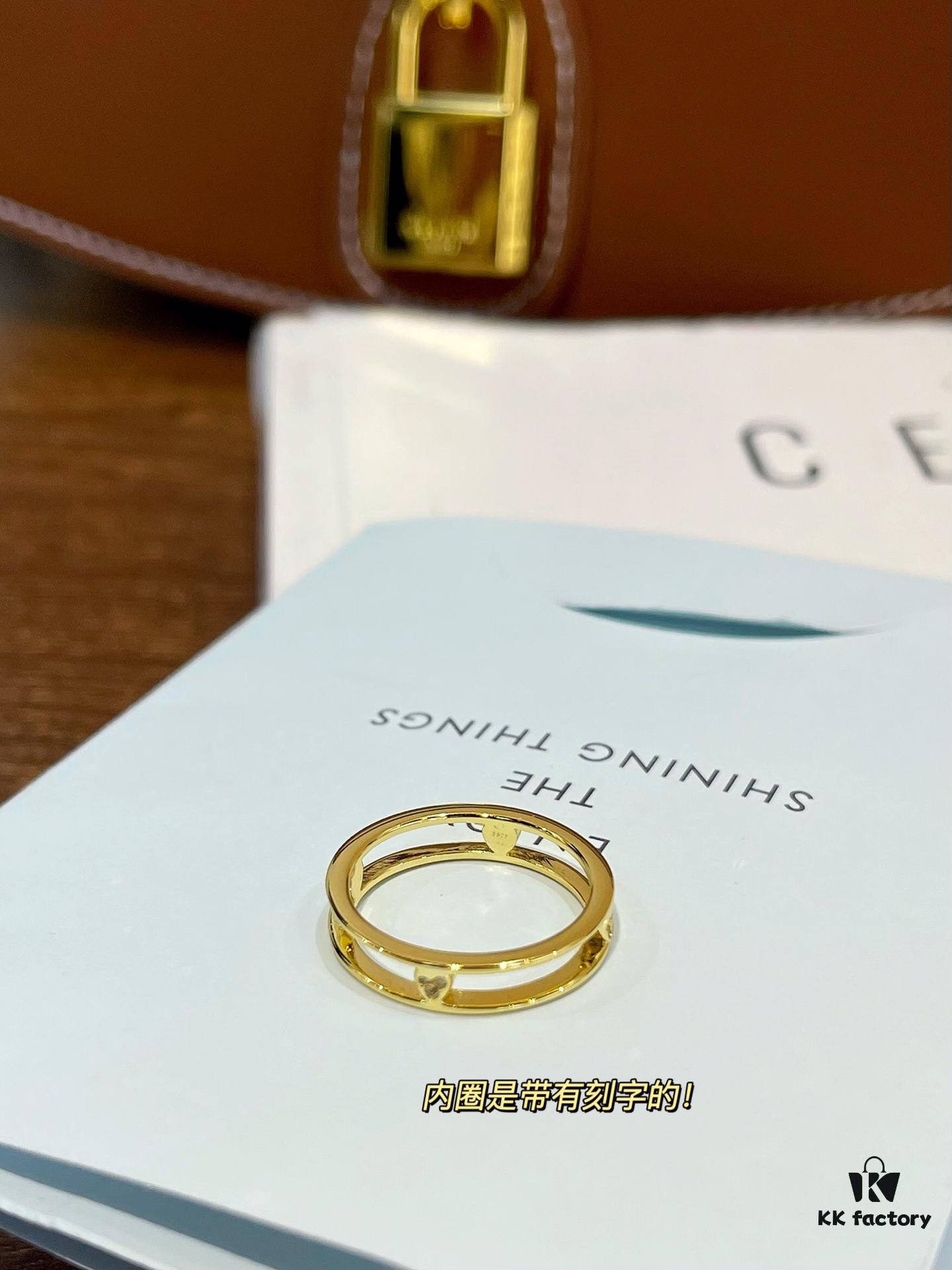 Double-layer Heart Ring