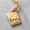 HEFANG Peter Rabbit Confession Square Pendant Necklace