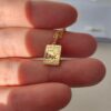 HEFANG Peter Rabbit Confession Square Pendant Necklace