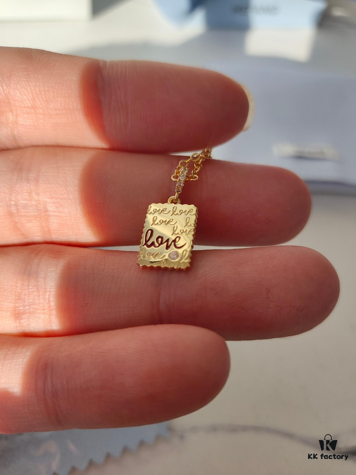 HEFANG Peter Rabbit Confession Square Pendant Necklace