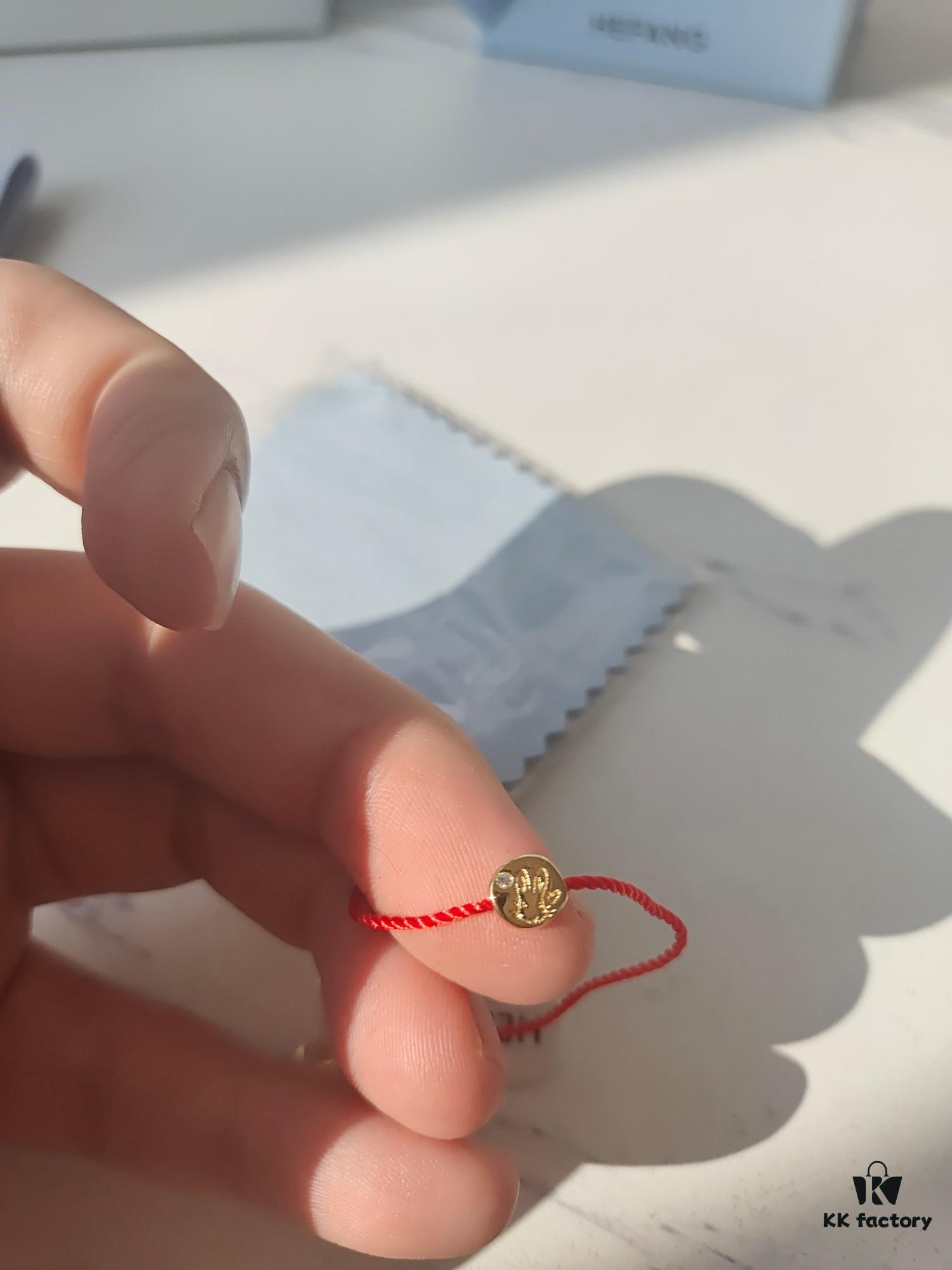 693003d612f62673a6faae3b HEFANG x Peter Rabbit 18K Gold-Plated Red String Bracelet, Birthday Year Gift, Year of the Rabbit Gift