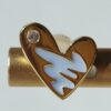 693003da12f62673a6faae42 HEFANG Artistic Béatrice Rabbit Oil-Painted Heart Stud Earrings