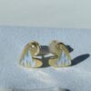 693003db12f62673a6faae44 HEFANG Artistic Béatrice Rabbit Oil-Painted Heart Stud Earrings