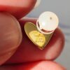693003dc12f62673a6faae47 HEFANG Artistic Béatrice Rabbit Oil-Painted Heart Stud Earrings