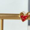 693003dd12f62673a6faae48 HEFANG Artistic Rabbit Love Heart Enamel Stud Earrings