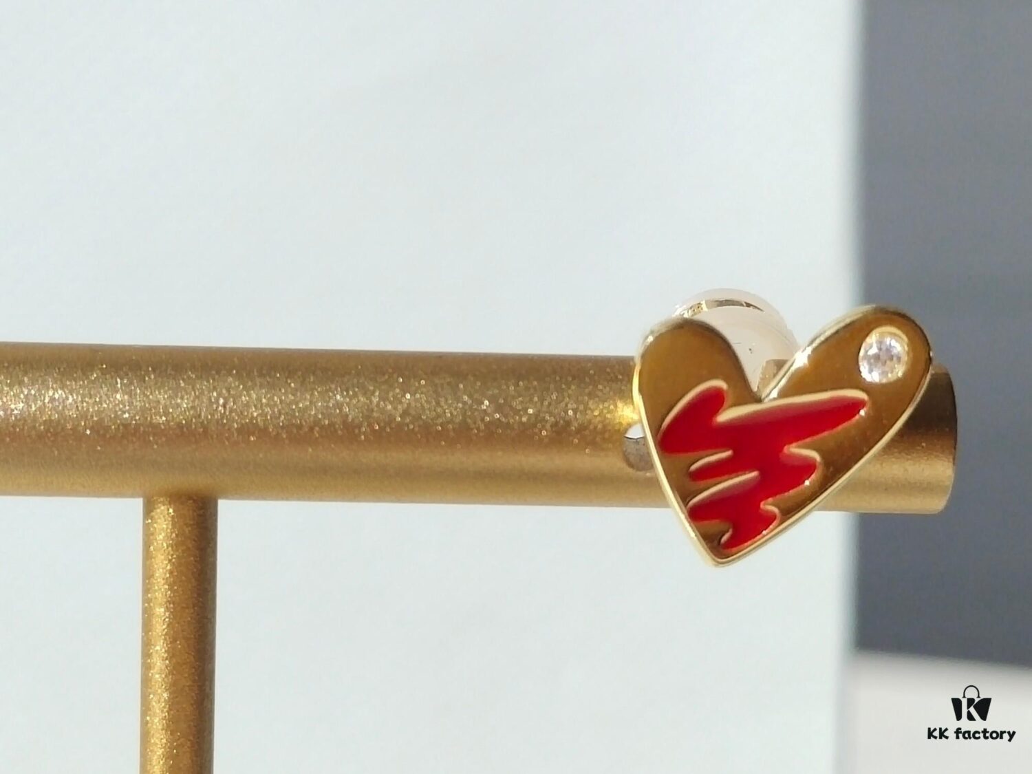 693003dd12f62673a6faae48 HEFANG Artistic Rabbit Love Heart Enamel Stud Earrings