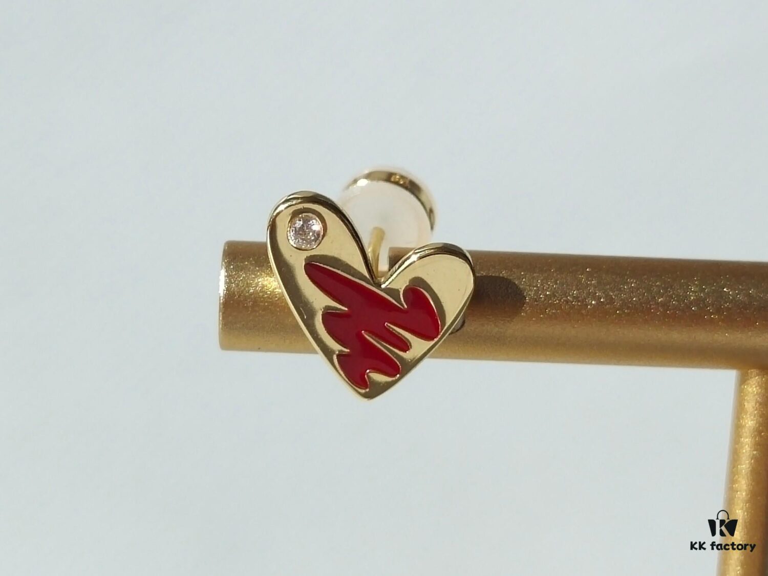 693003dd12f62673a6faae4a HEFANG Artistic Rabbit Love Heart Enamel Stud Earrings