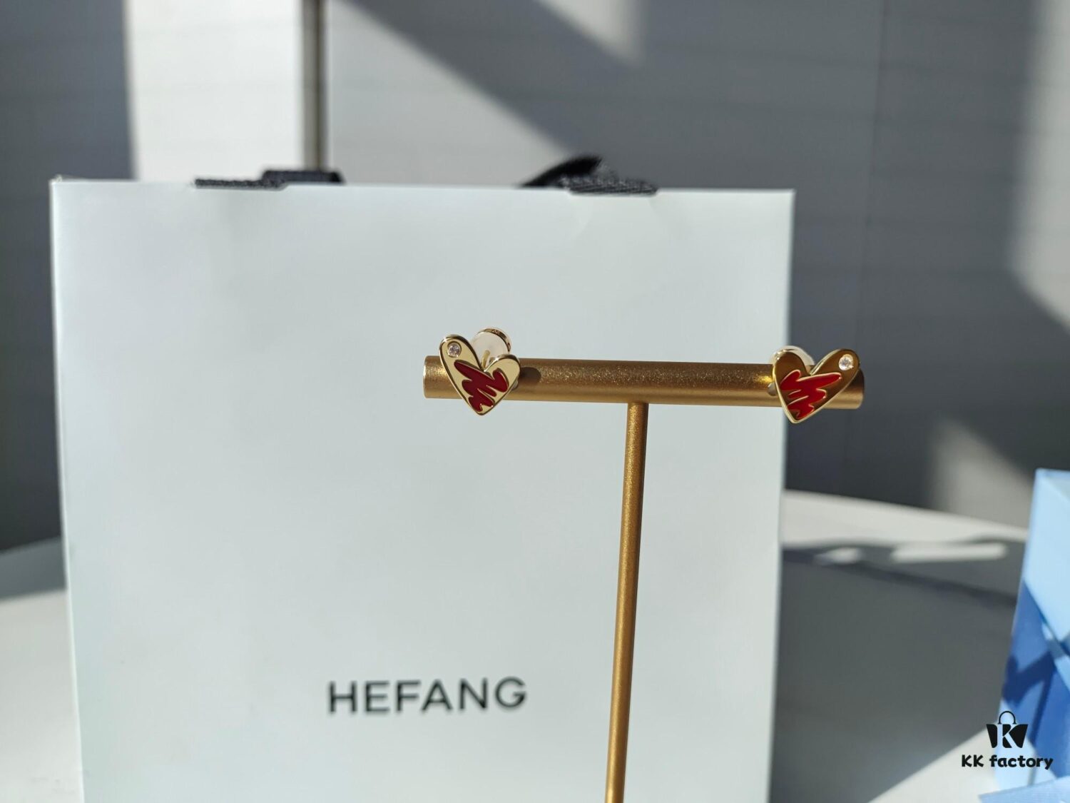 693003de12f62673a6faae4b HEFANG Artistic Rabbit Love Heart Enamel Stud Earrings
