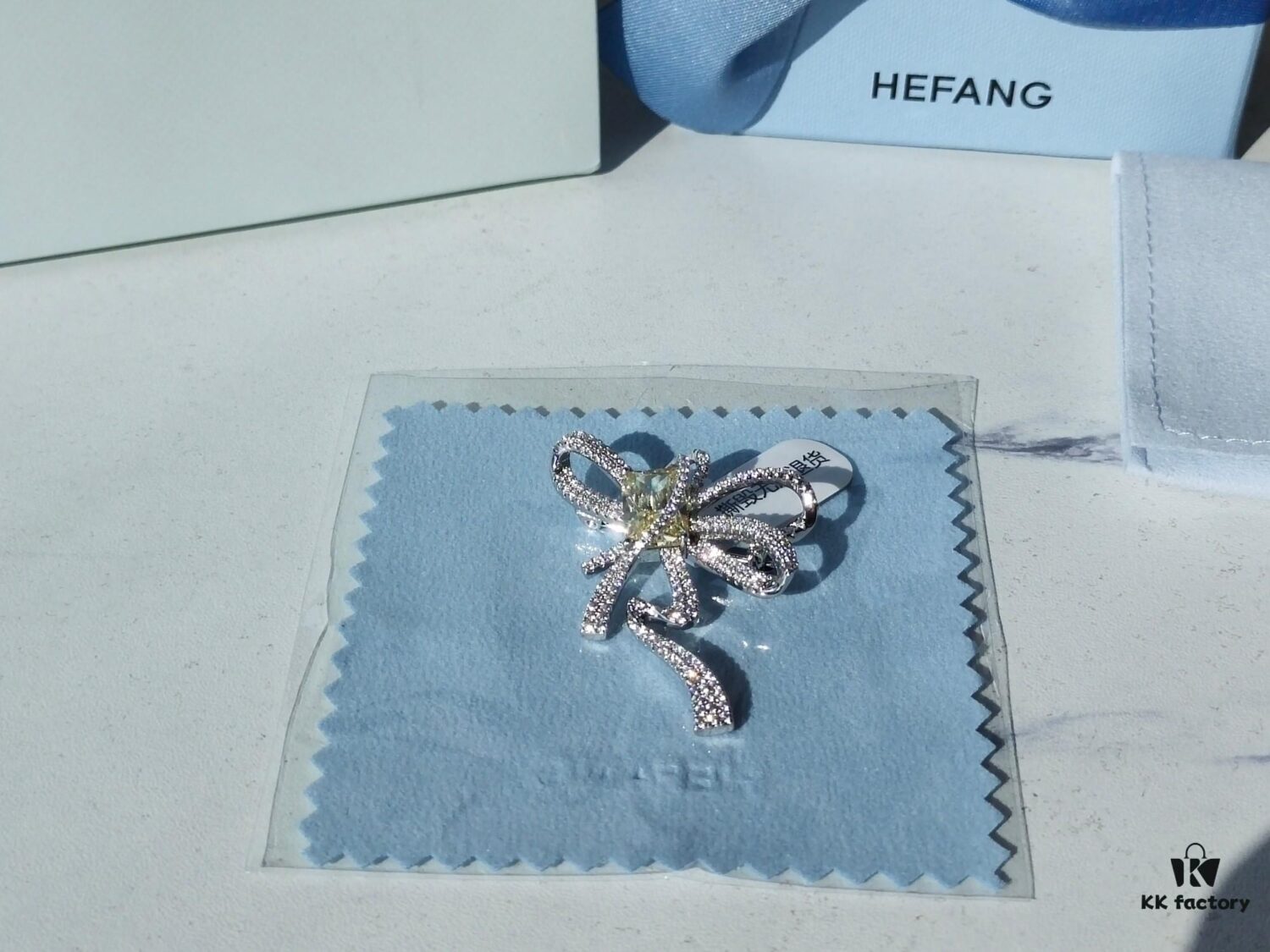 693003ef12f62673a6faae61 HEFANG Jewelry Brilliant Ribbon Brooch - 10th Anniversary Limited Edition
