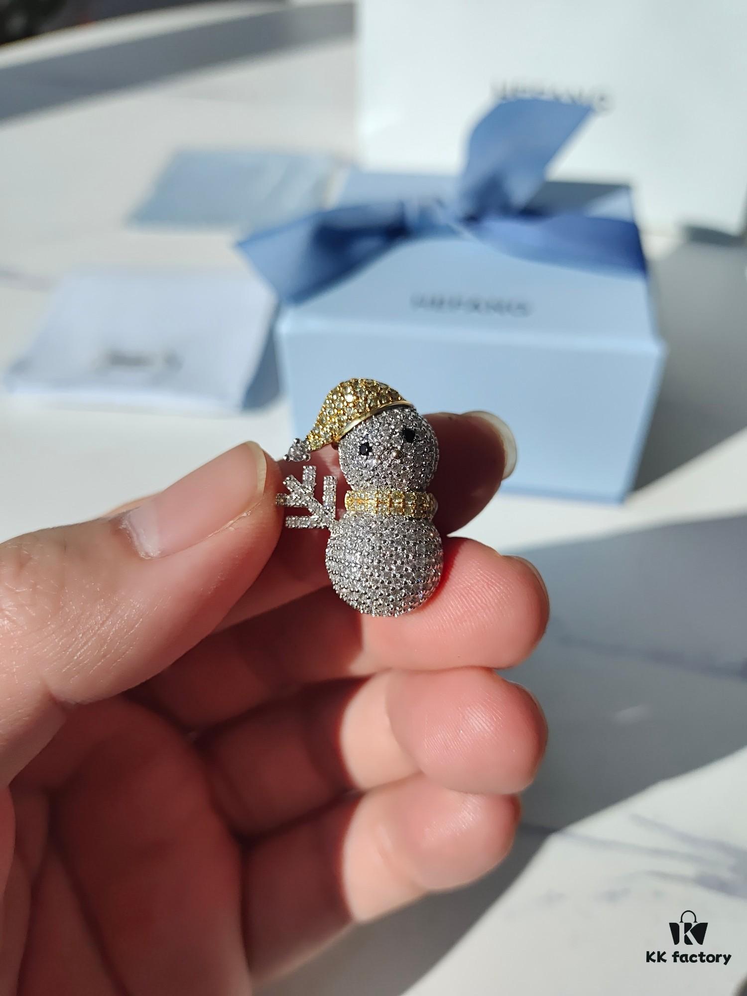 693003f912f62673a6faae72 HEFANG Jewelry Gilded Snowman Brooch