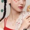 Rabbit Year New Arrival] HEFANG He Fang Bidet Rabbit Confession Square Pendant S925 Solid Sterling Silver Necklace Customized Silver Sweater Chain