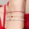 6930040112f62673a6faae87 Rabbit Year New Arrival Hefang Bi De Rabbit Confession Macaron Pearl Bracelet Minimalist Design 925 Sterling Silver Full-Silver Gift