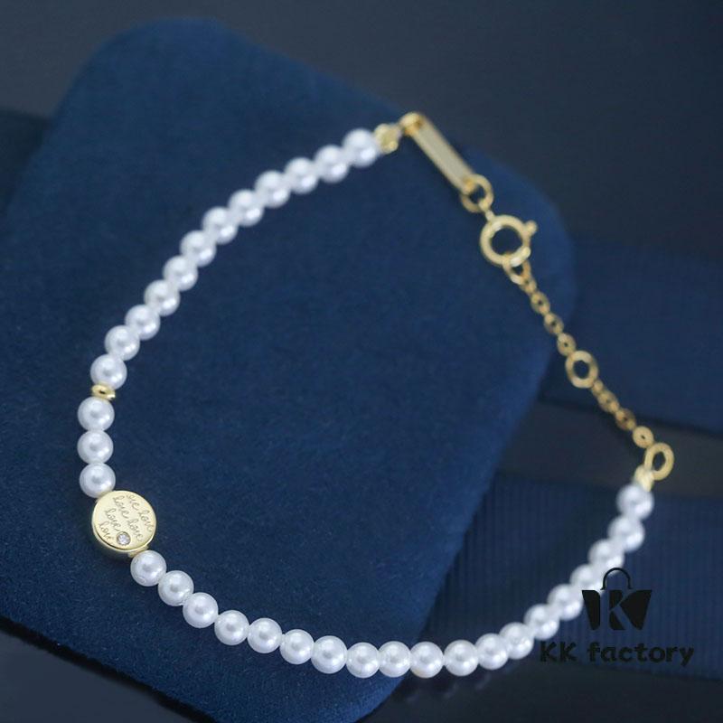 6930040212f62673a6faae8c Rabbit Year New Arrival Hefang Bi De Rabbit Confession Macaron Pearl Bracelet Minimalist Design 925 Sterling Silver Full-Silver Gift