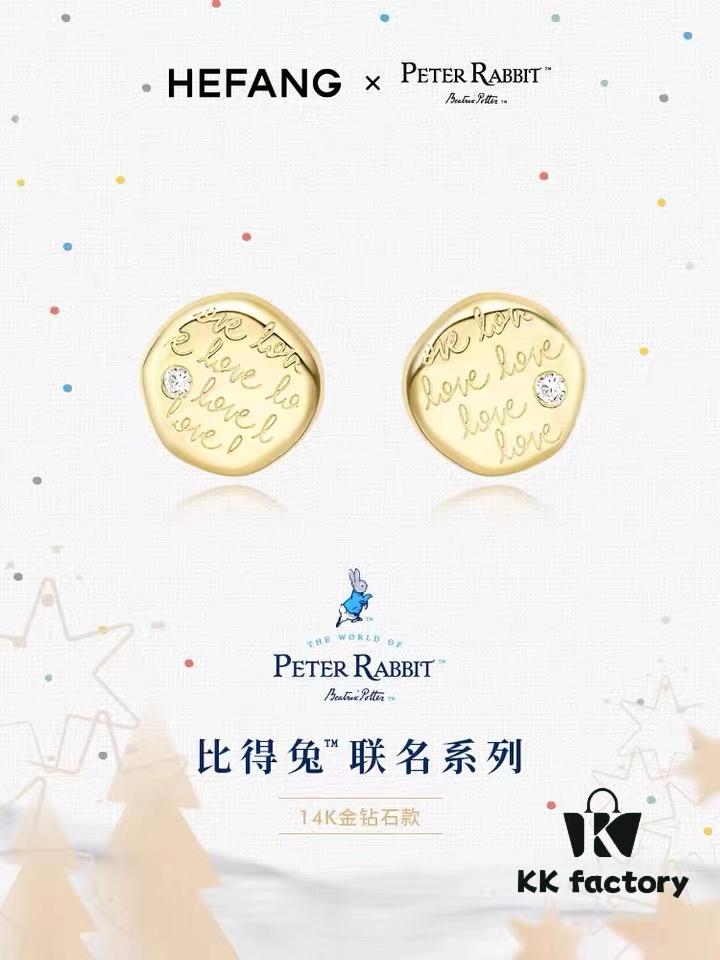 6930040612f62673a6faae96 Year of the Rabbit New Arrival Hefang Bi De Tu Gao Bai Cookie Stud Earrings 925 Sterling Silver Full Silver Stackable Earrings Jewelry Gift