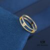 [Year of the Rabbit New Arrival] HEFANG Bi De Tu Double-Layer Heart Pure Silver Ring S925 Sterling Silver Band, Ideal Gift for Birth Year