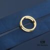 [Year of the Rabbit New Arrival] HEFANG Bi De Tu Double-Layer Heart Pure Silver Ring S925 Sterling Silver Band, Ideal Gift for Birth Year