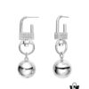 He Fang Bobo Hanging Hook Earrings, Women's Ins Minimalist Style Creative Collaborative Drop Earrings