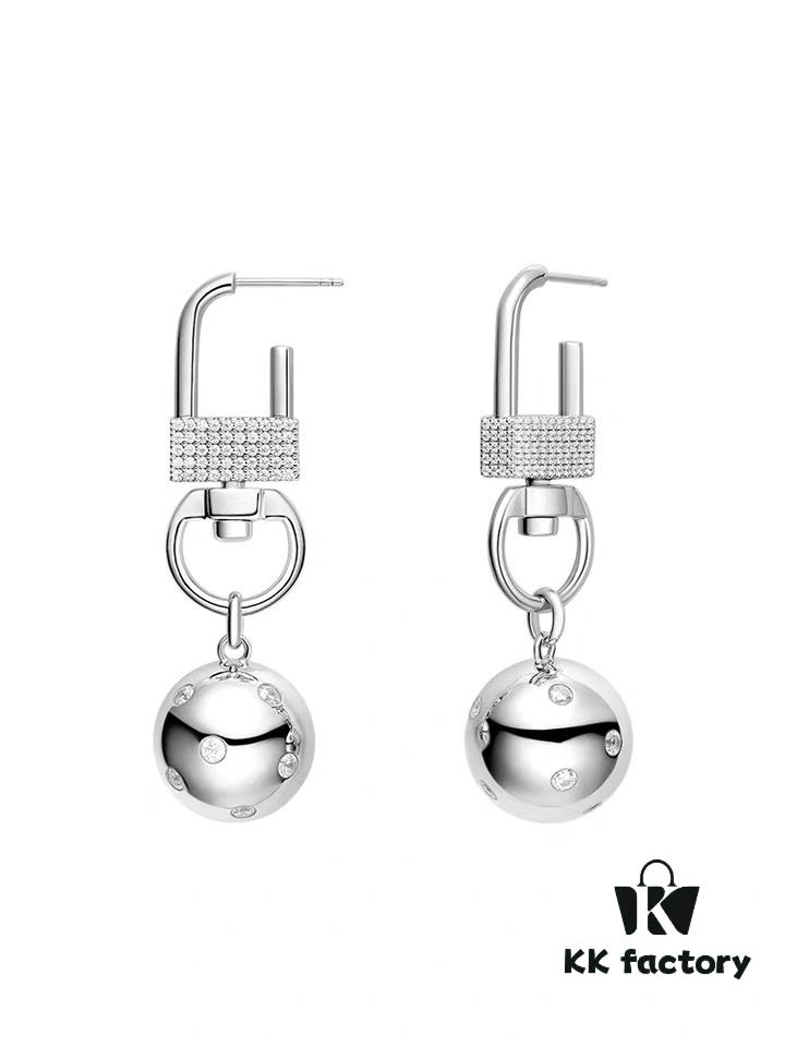 6930041b12f62673a6faaec2 He Fang Bobo Hanging Hook Earrings, Women's Ins Minimalist Style Creative Collaborative Drop Earrings
