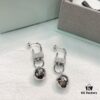 He Fang Bobo Hanging Hook Earrings, Women's Ins Minimalist Style Creative Collaborative Drop Earrings