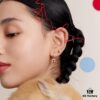 Rabbit Year New Arrival: He Fang Bide Tu Gao Bai Xiao Fang Lock Earrings