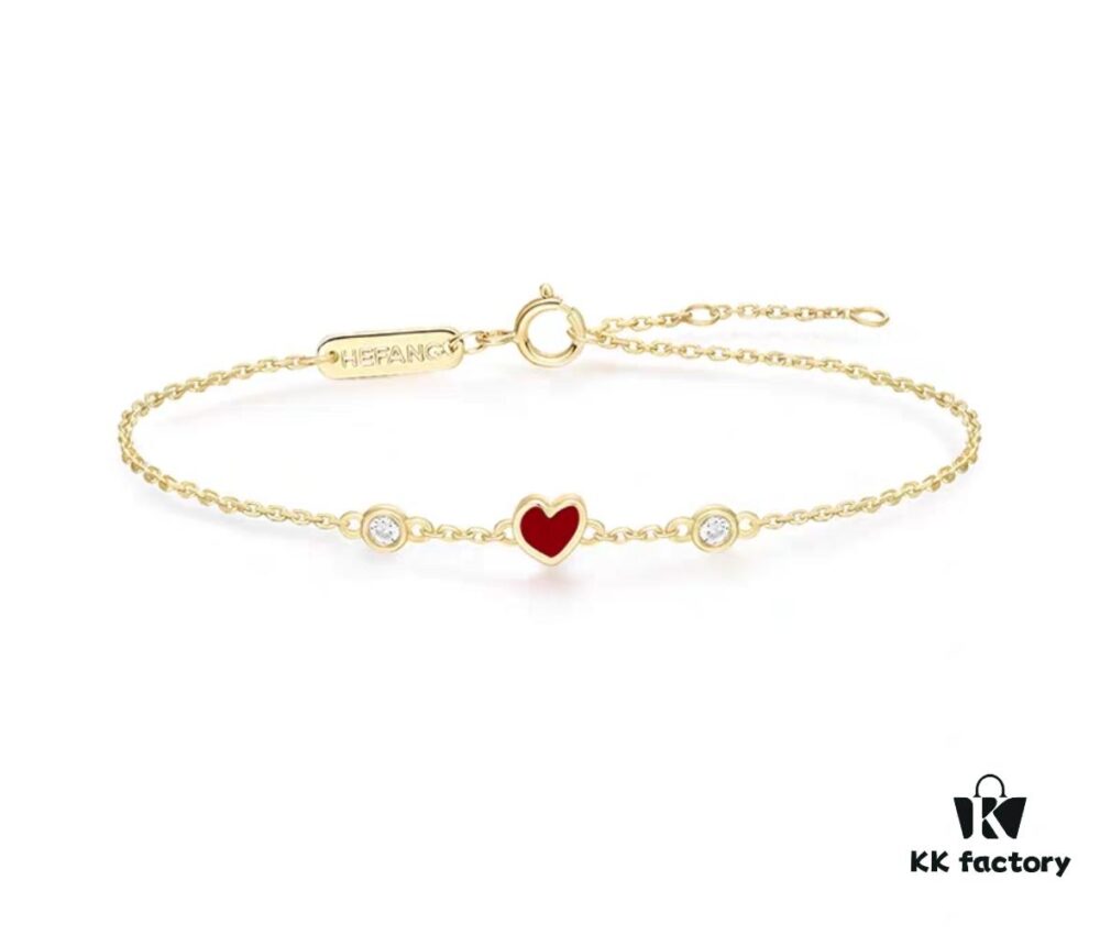 6930042912f62673a6faaeda Year of the Rabbit New Arrival: He Fang Bide Rabbit Little Red Heart Bracelet