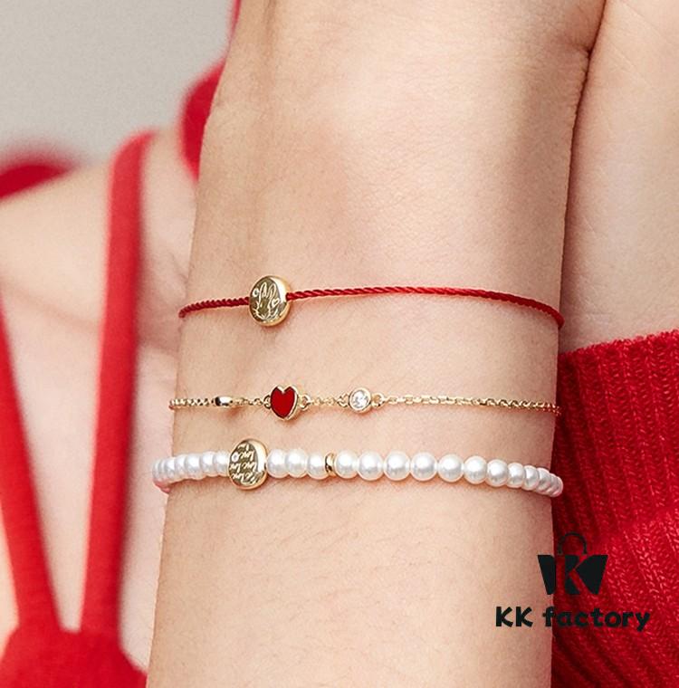 He Fang New Year of the Rabbit Pearl Bracelet