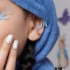 6930042b12f62673a6faaedf Rabbit Year New Arrival - HEFANG Bide Rabbit Oil Painting Heart Stud Earrings, S925 Sterling Silver Full Silver Ear Studs, Gift Idea