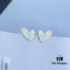 6930042d12f62673a6faaee1 Rabbit Year New Arrival - HEFANG Bide Rabbit Oil Painting Heart Stud Earrings, S925 Sterling Silver Full Silver Ear Studs, Gift Idea