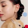 6930042d12f62673a6faaee4 Rabbit Year New Arrival - HEFANG Bide Rabbit Oil Painting Heart Stud Earrings, S925 Sterling Silver Full Silver Ear Studs, Gift Idea
