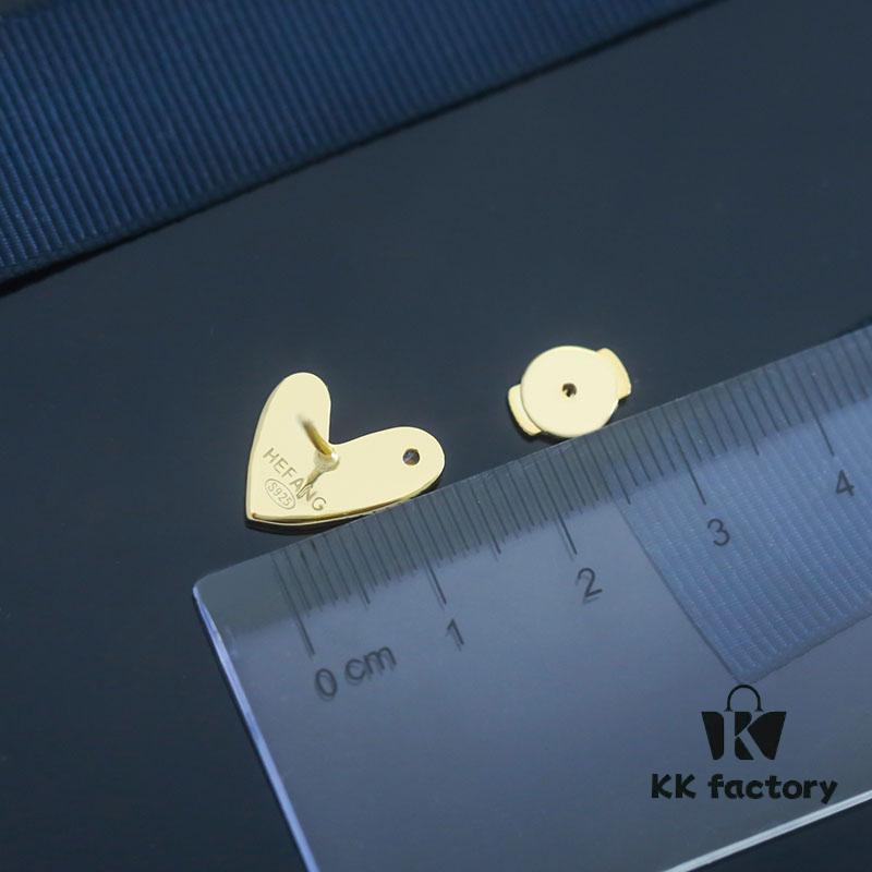 6930042e12f62673a6faaee7 Rabbit Year New Arrival - HEFANG Bide Rabbit Oil Painting Heart Stud Earrings, S925 Sterling Silver Full Silver Ear Studs, Gift Idea