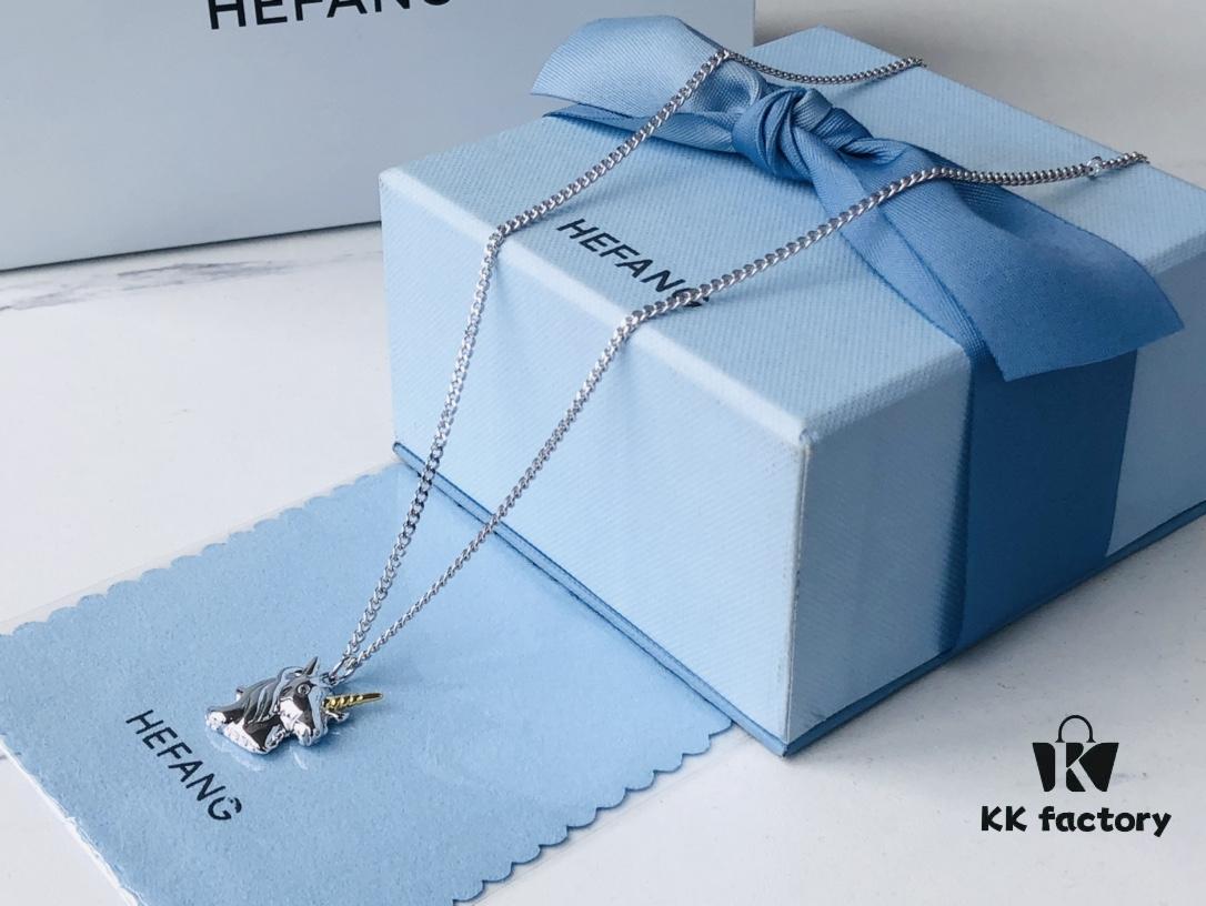 6930043f12f62673a6faaf0c HEFANG Jewelry Unicorn Pendant Necklace