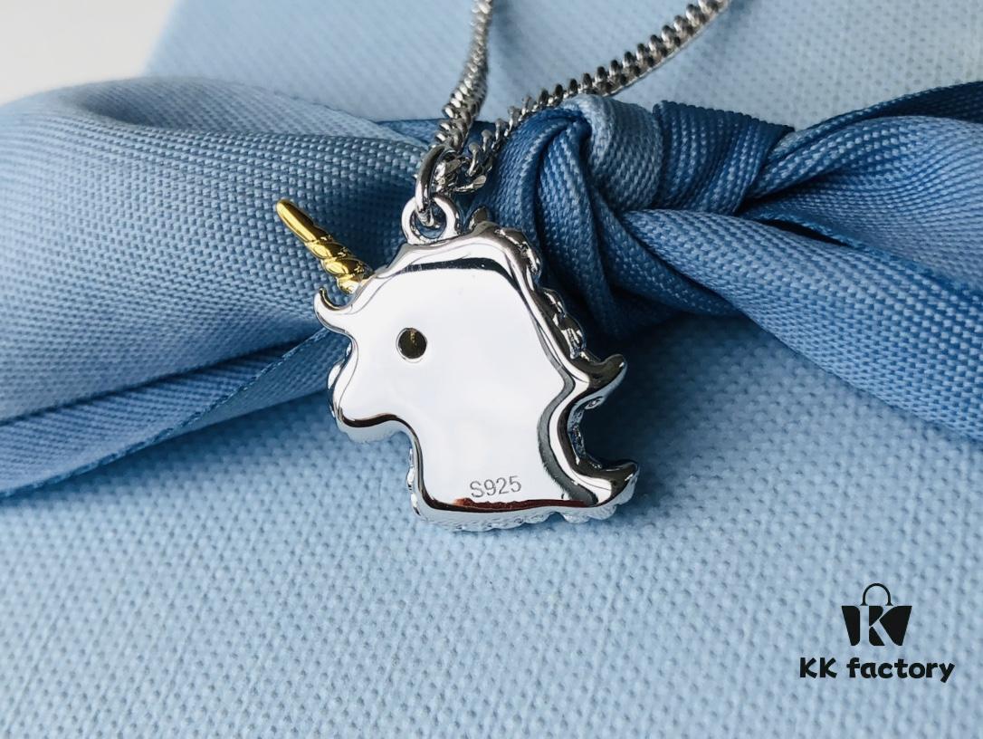 6930044112f62673a6faaf0f HEFANG Jewelry Unicorn Pendant Necklace