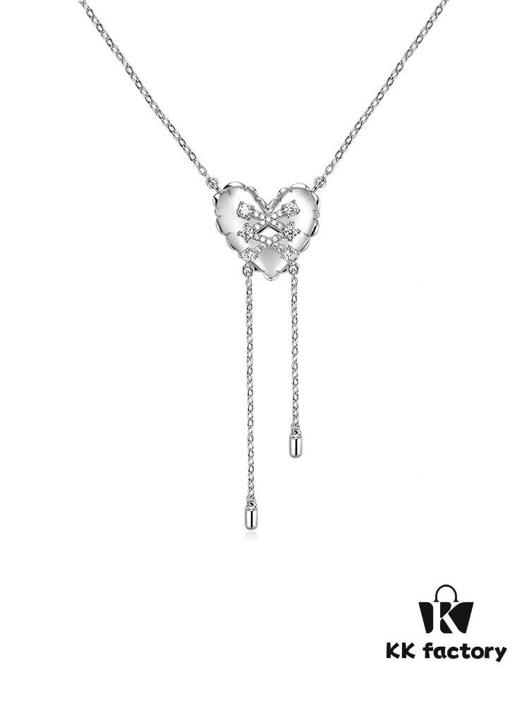 6930044212f62673a6faaf13 HEFANG Jewelry X Qiaoxin Collab Heart Tassel Pendant Necklace