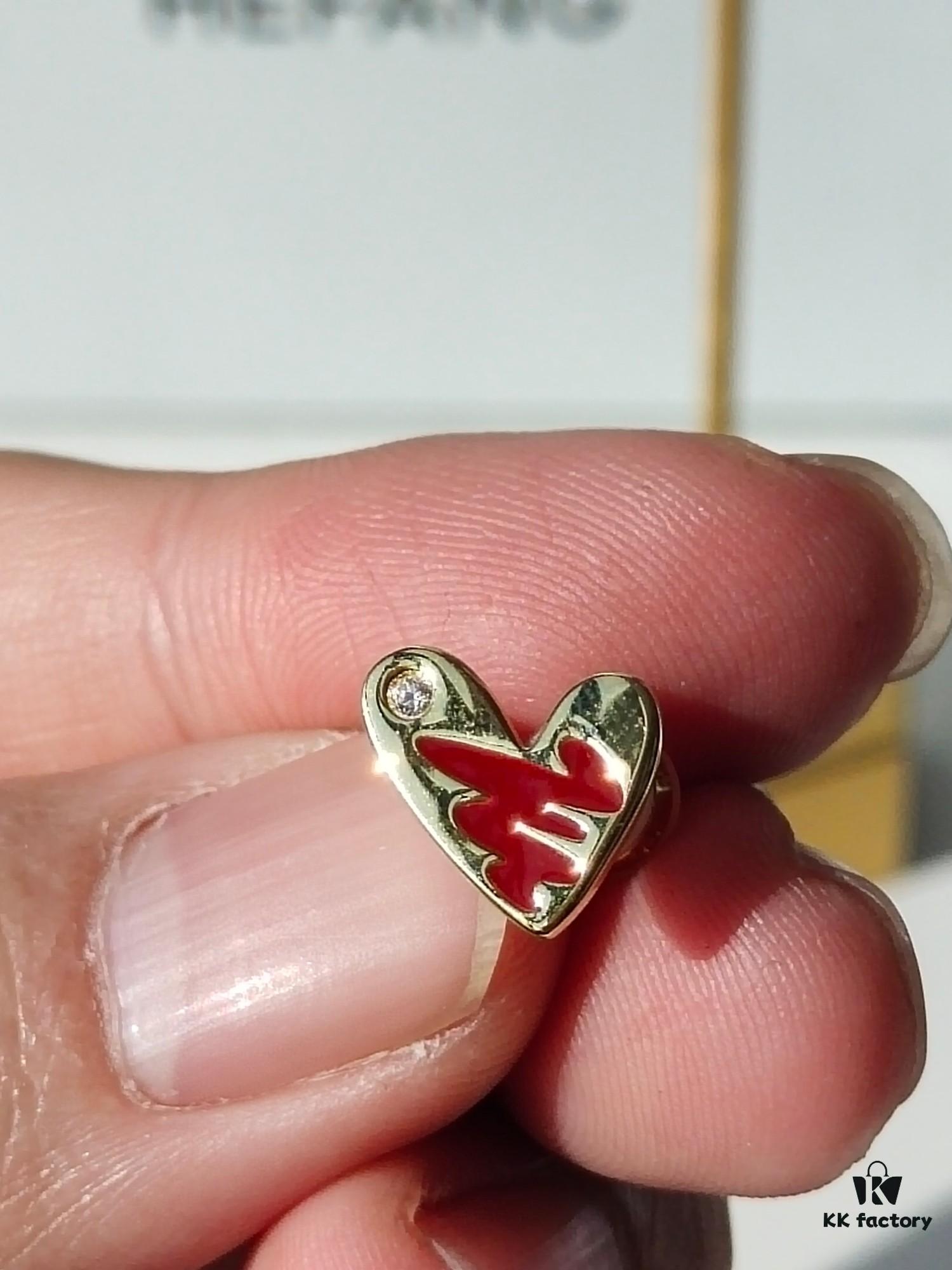6930044712f62673a6faaf1e HEFANG Artistic Rabbit Love Heart Enamel Stud Earrings